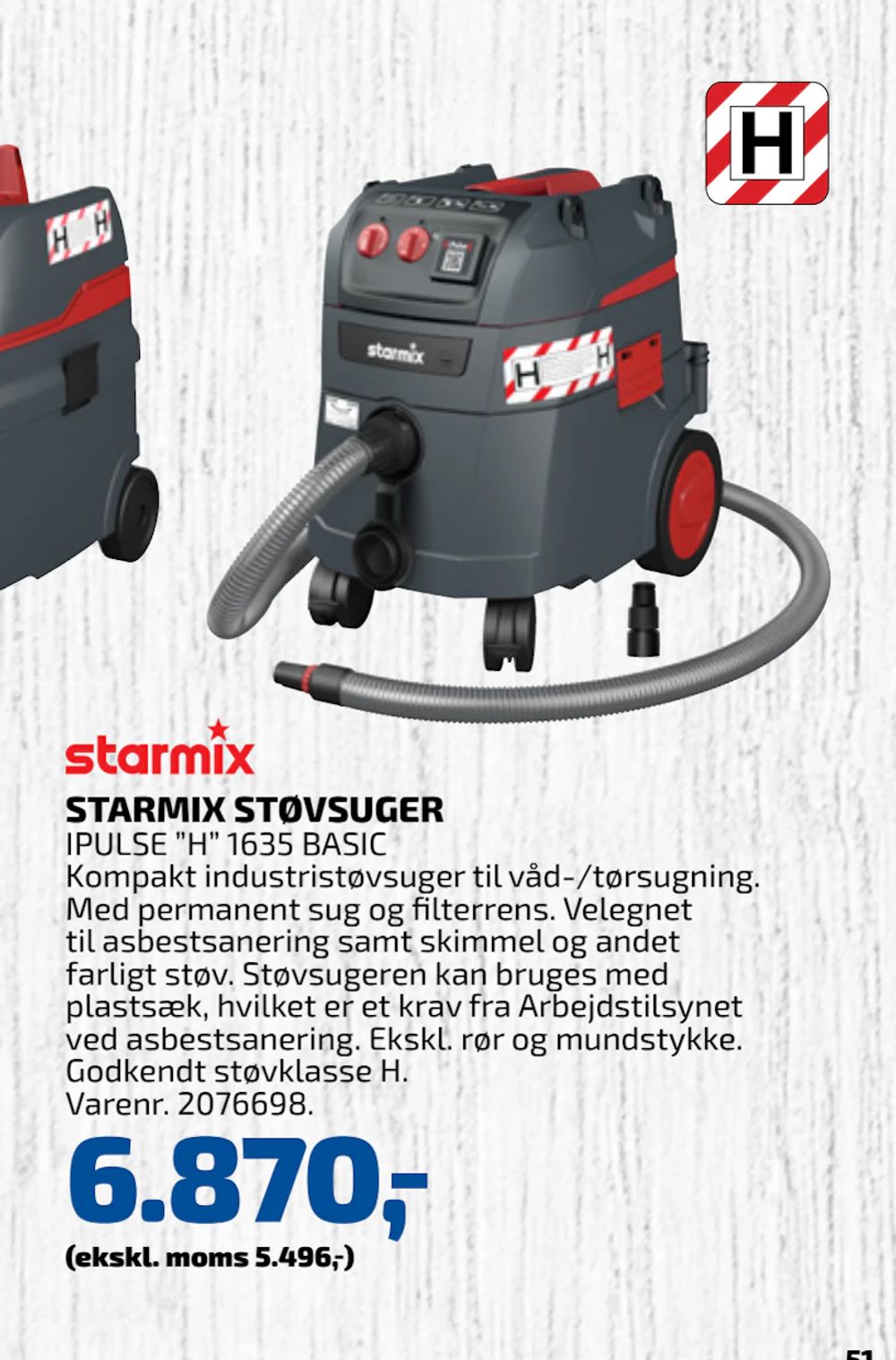 Tilbud på STARMIX STØVSUGER fra Davidsen til 6.870 kr.