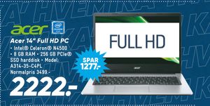 Acer 14” Full HD PC