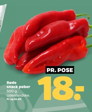 Røde snack peber
