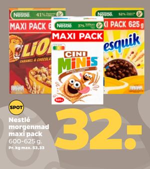 Nestlé morgenmad maxi pack
