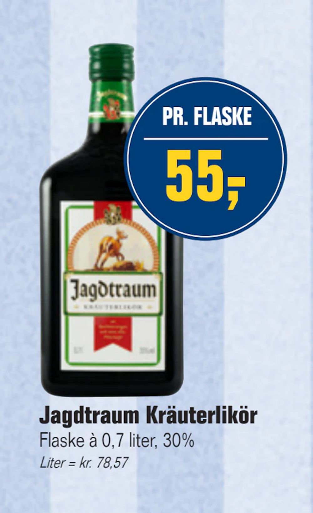 Tilbud på Jagdtraum Kräuterlikör fra Otto Duborg til 55 kr.