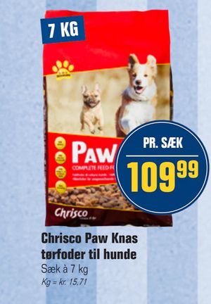 Chrisco Paw Knas tørfoder til hunde