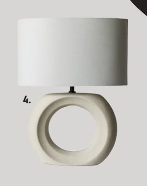 HOOP bordlampe keramikk natur