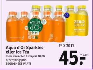 Aqua d’Or Sparkles eller Ice Tea