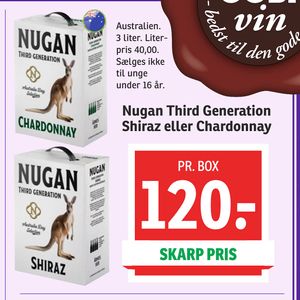 Nugan Third Generation Shiraz eller Chardonnay