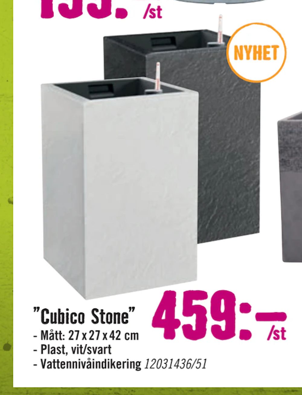 Erbjudanden på ”Cubico Stone” från Hornbach för 459 kr