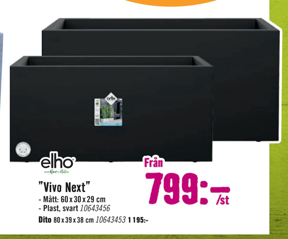 Erbjudanden på ”Vivo Next” från Hornbach för 799 kr