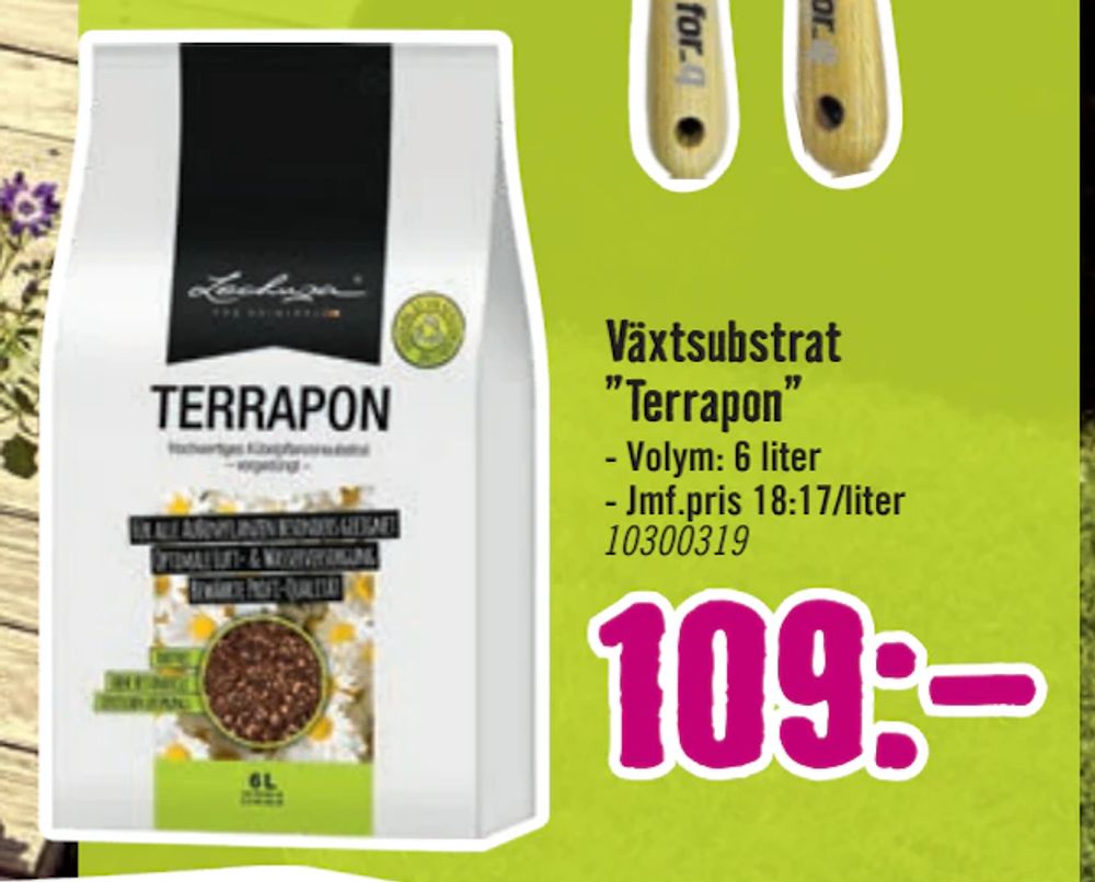 Erbjudanden på Växtsubstrat ”Terrapon” från Hornbach för 109 kr
