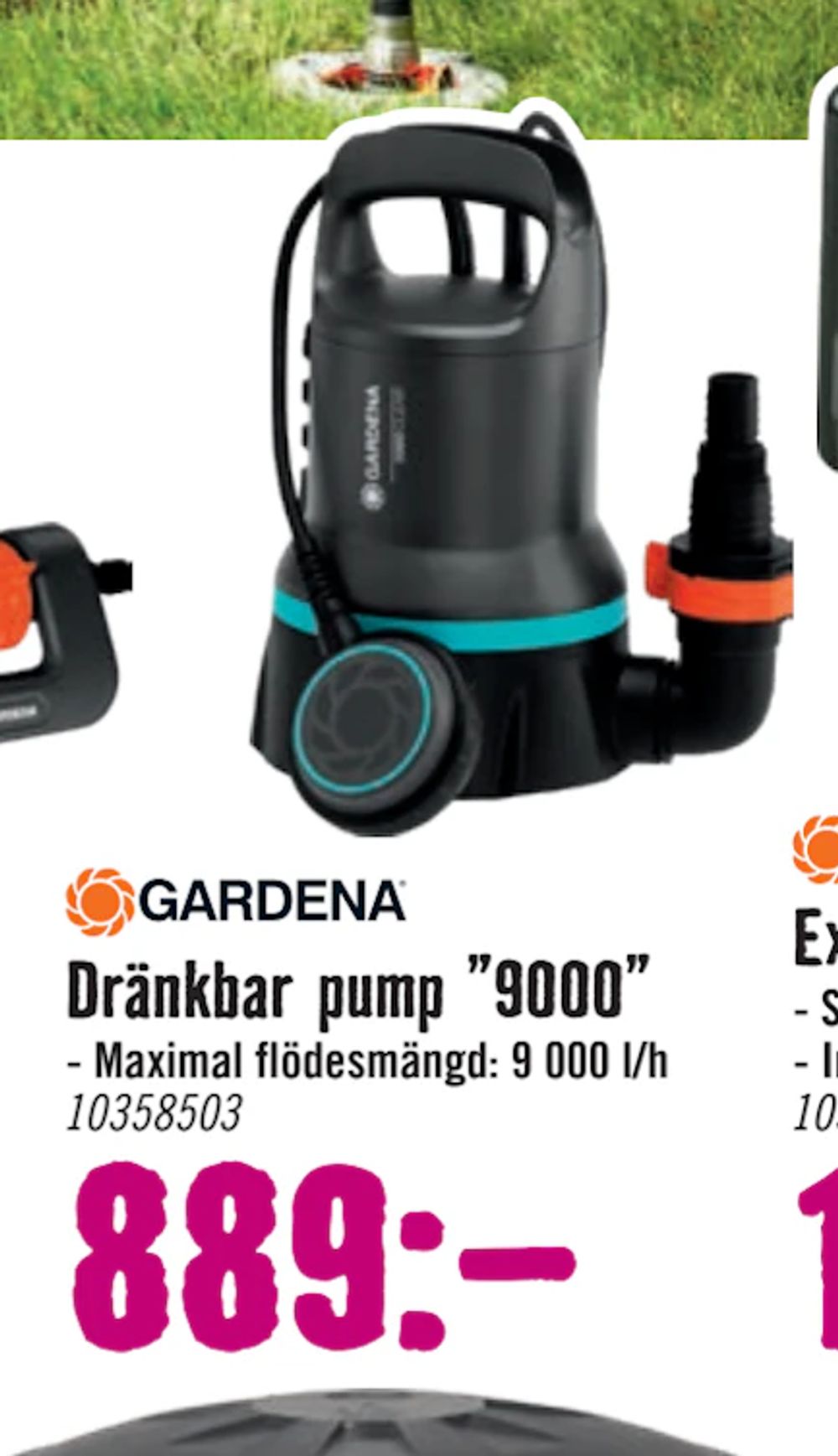 Erbjudanden på Dränkbar pump ”9000” från Hornbach för 889 kr