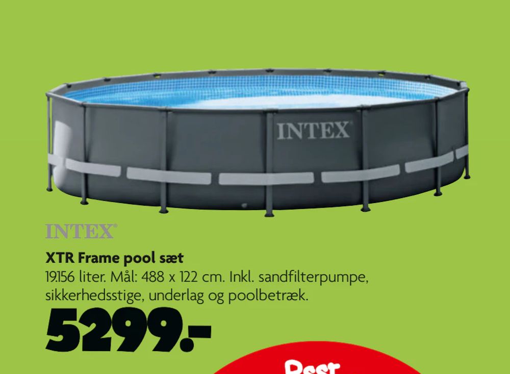 Tilbud på XTR Frame pool sæt fra BR til 5.299 kr.