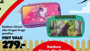Rainbow Alicorn eller Dragon Drago penalhus