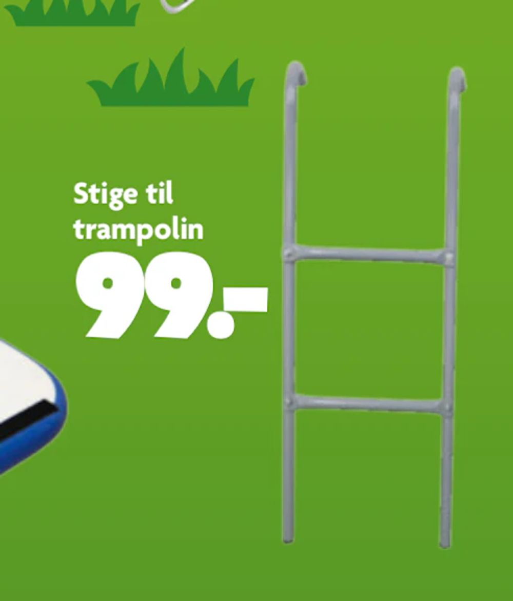 Tilbud på Stige til trampolin fra BR til 99 kr.