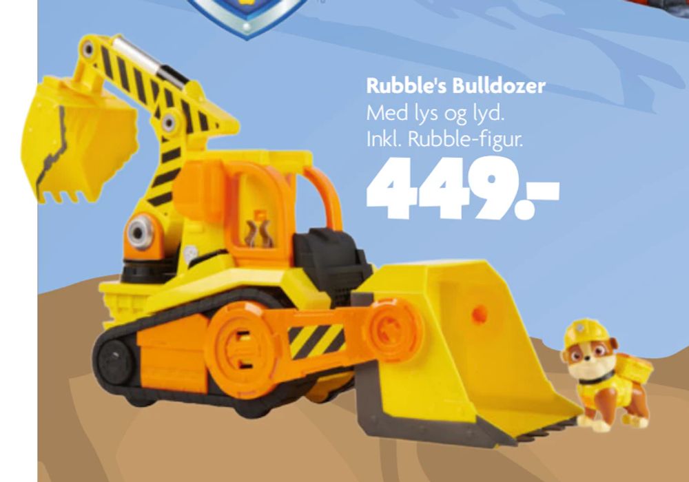 Tilbud på Rubble's Bulldozer fra BR til 449 kr.