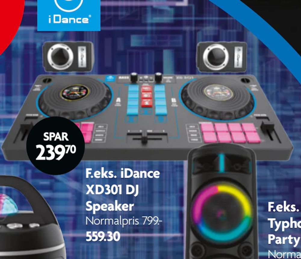 Tilbud på iDance XD301 DJ Speaker fra BR til 559,30 kr.