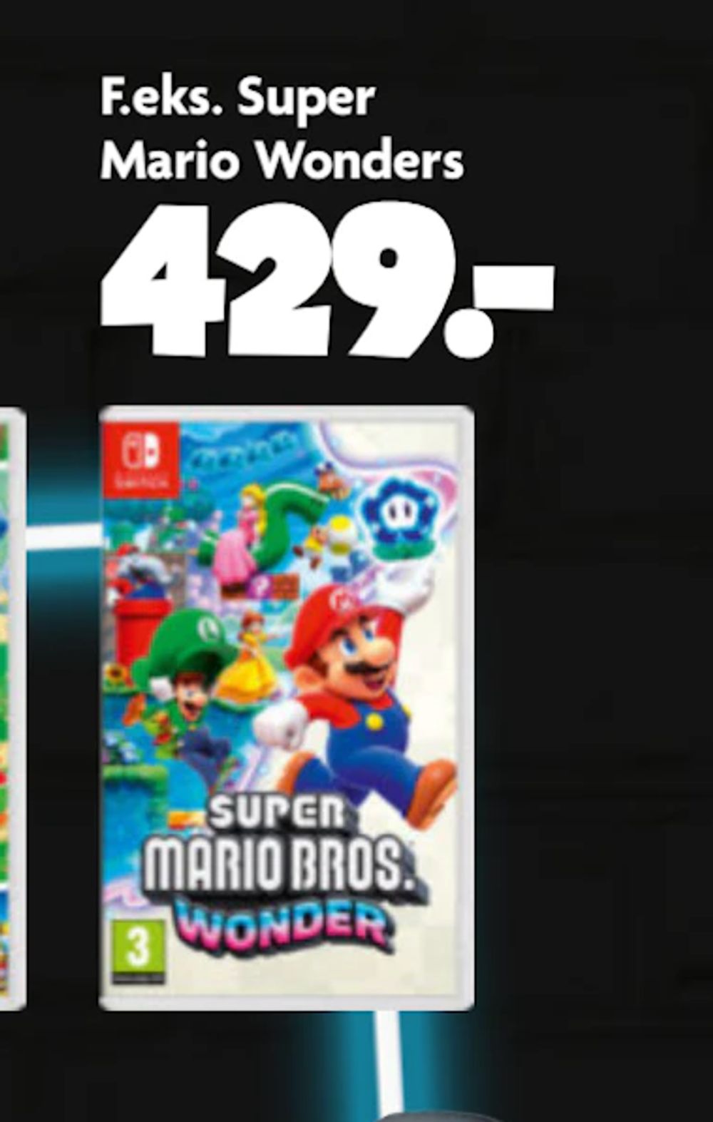 Tilbud på Super Mario Wonders fra BR til 429 kr.