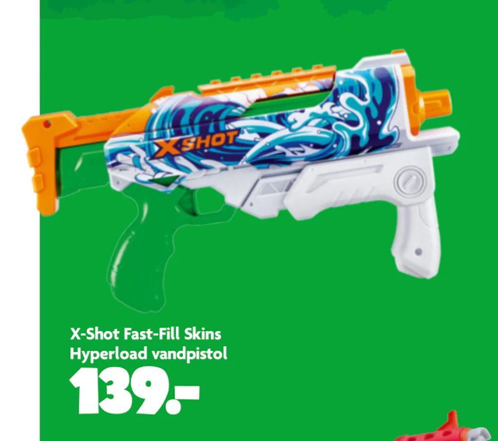 Tilbud på X-Shot Fast-Fill Skins Hyperload vandpistol fra BR til 139 kr.