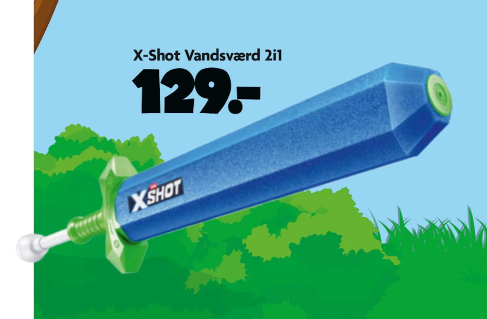 Tilbud på X-Shot Vandsværd 2i1 fra BR til 129 kr.