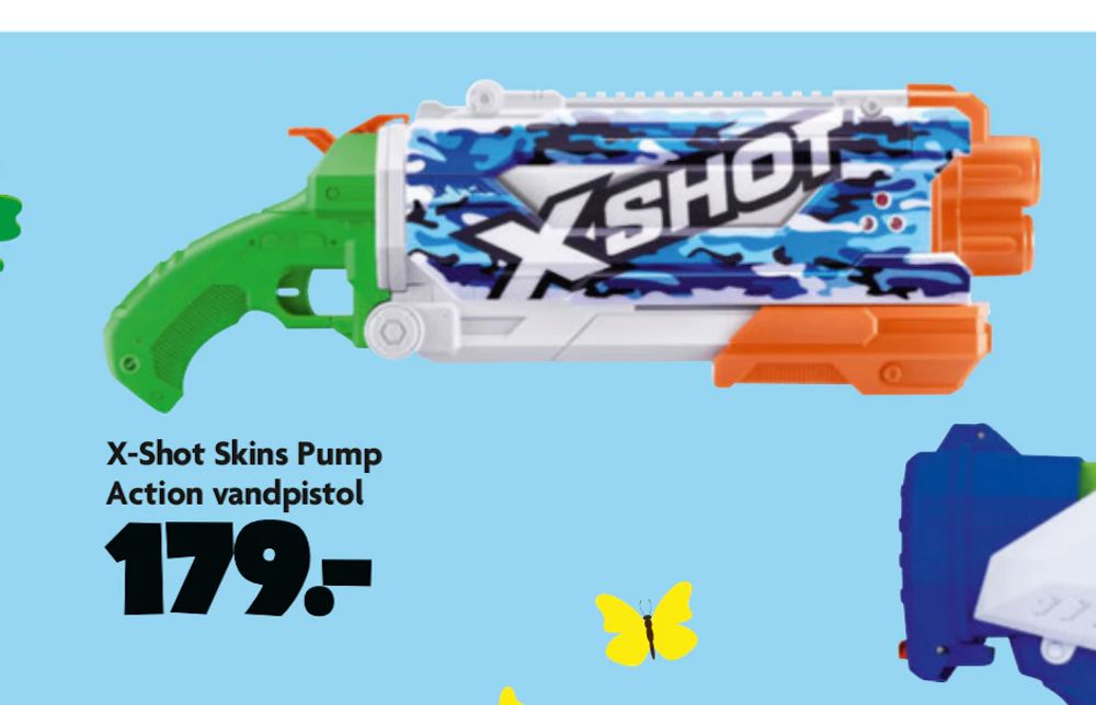 Tilbud på X-Shot Skins Pump Action vandpistol fra BR til 179 kr.
