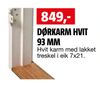 DØRKARM HVIT 93 MM