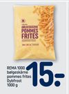 REMA 1000 bølgeskårne pommes frites Dybfrost 1000 g