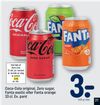 Coca-Cola original, Zero sugar, Fanta exotic eller Fanta orange