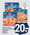 Deep Pan pizza Pepperoni, Hawaiian eller kebab Dybfrost 468-484 g