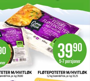 FLØTEPOTETER M/HVITLØK