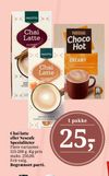 Chai latte eller Nescafe Specialiteter