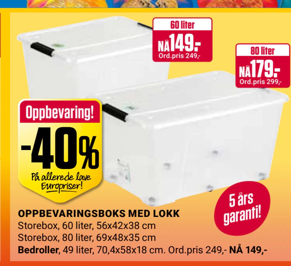 Oppbevaringsboks med Lokk