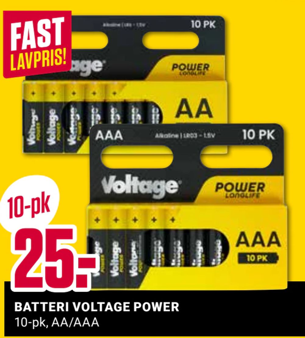 Batteri Voltage Power