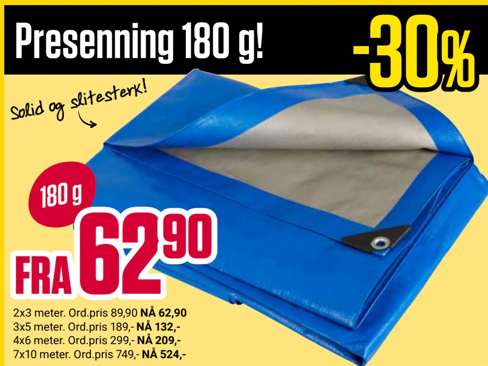 Presenning 180 g