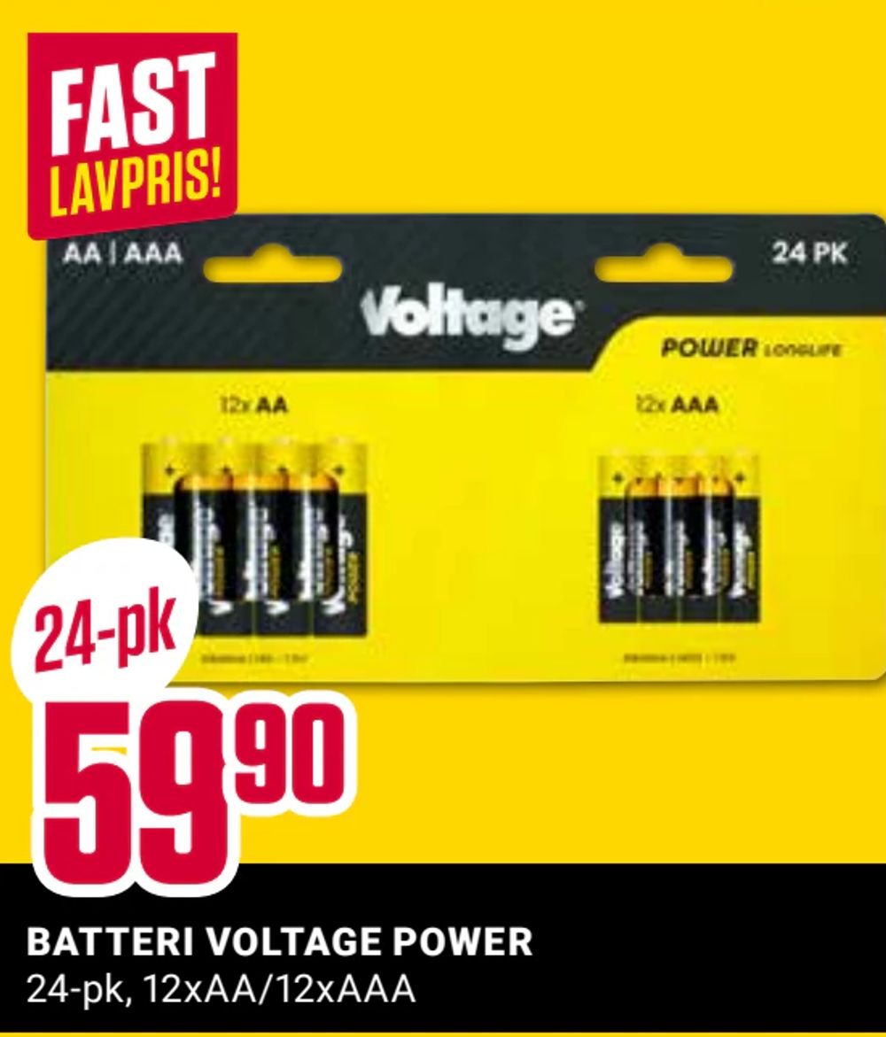 Batteri Voltage Power