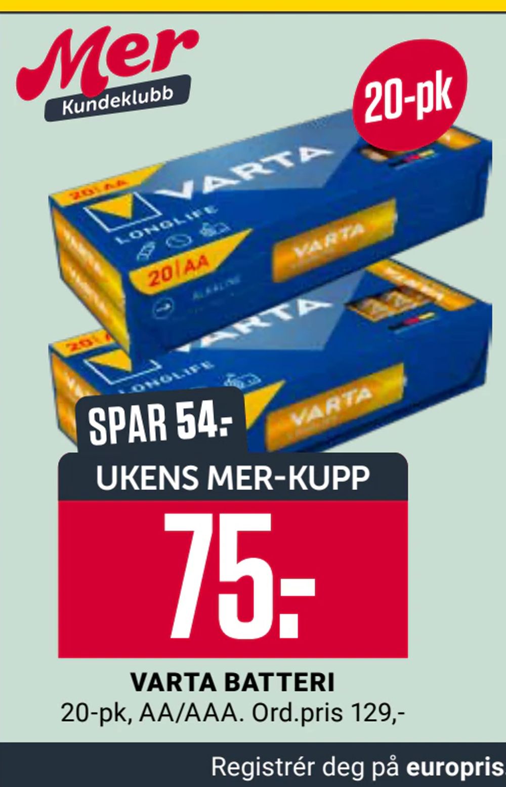 Varta Batteri