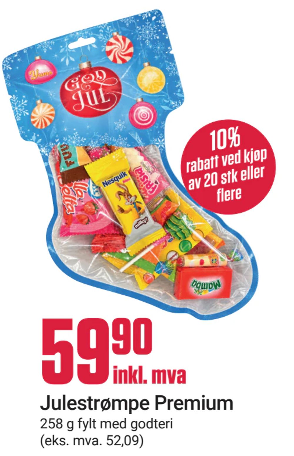 Julestrømpe Premium