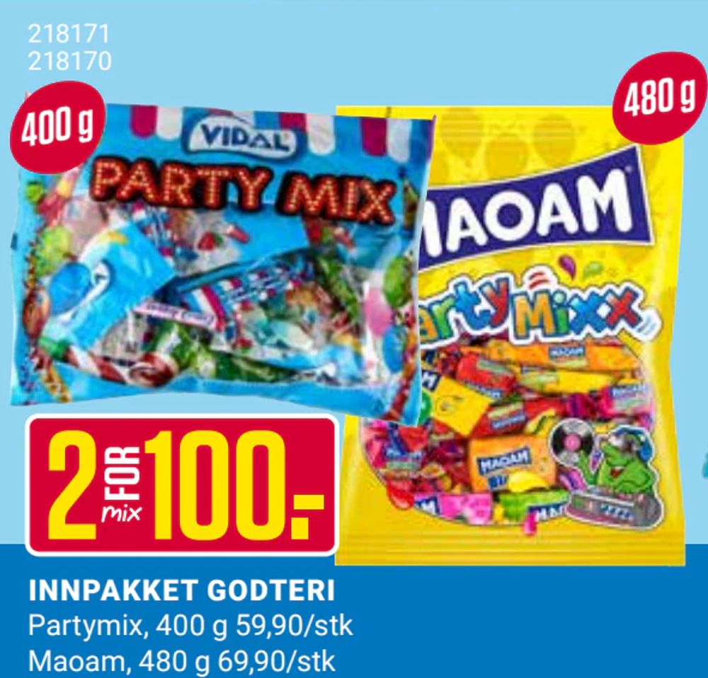 Innpakket Godteri