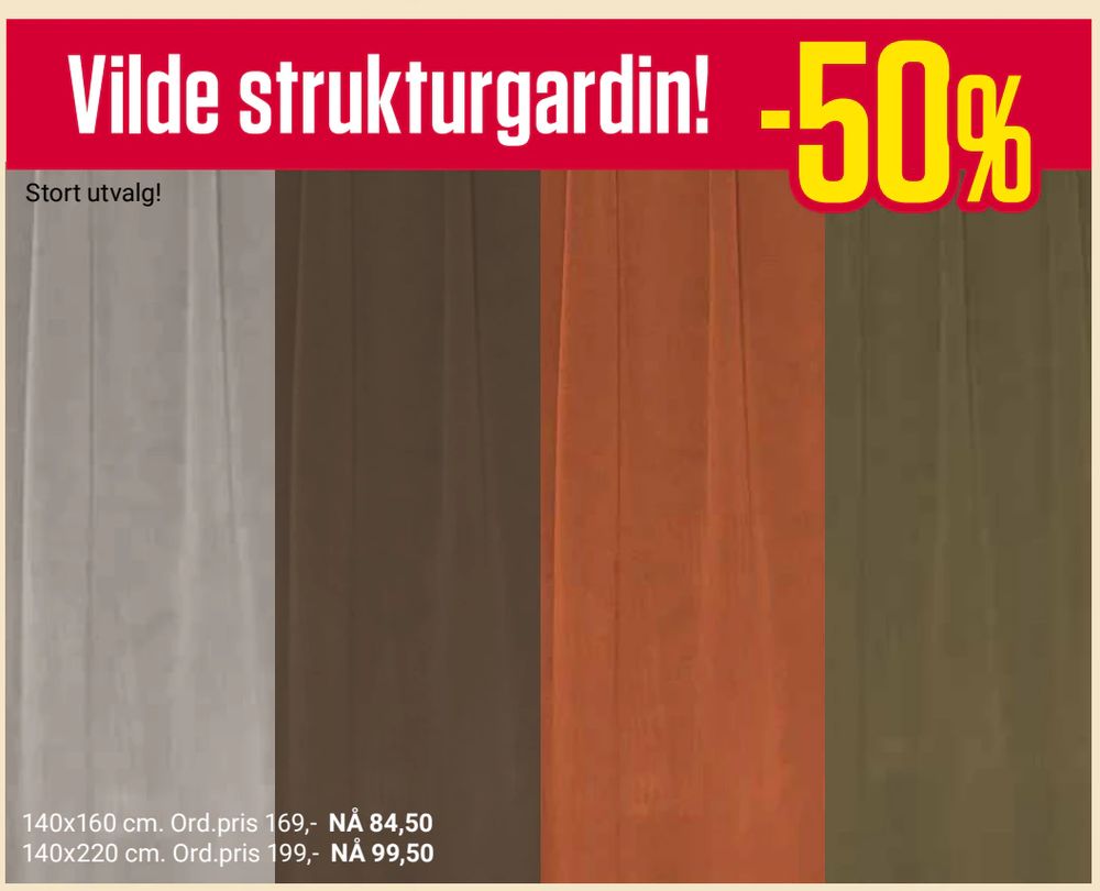 Vilde strukturgardin