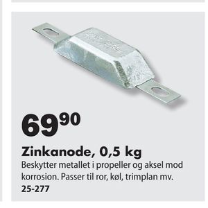 Zinkanode, 0,5 kg