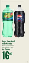 Pepsi, Faxe Kondi eller Mirinda
