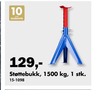 Støttebukk, 1500 kg, 1 stk.