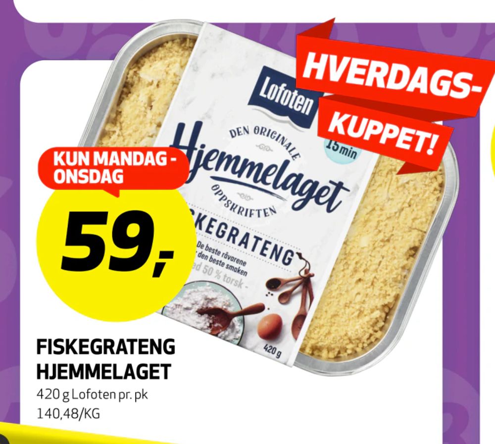 Fiskegrateng Hjemmelaget