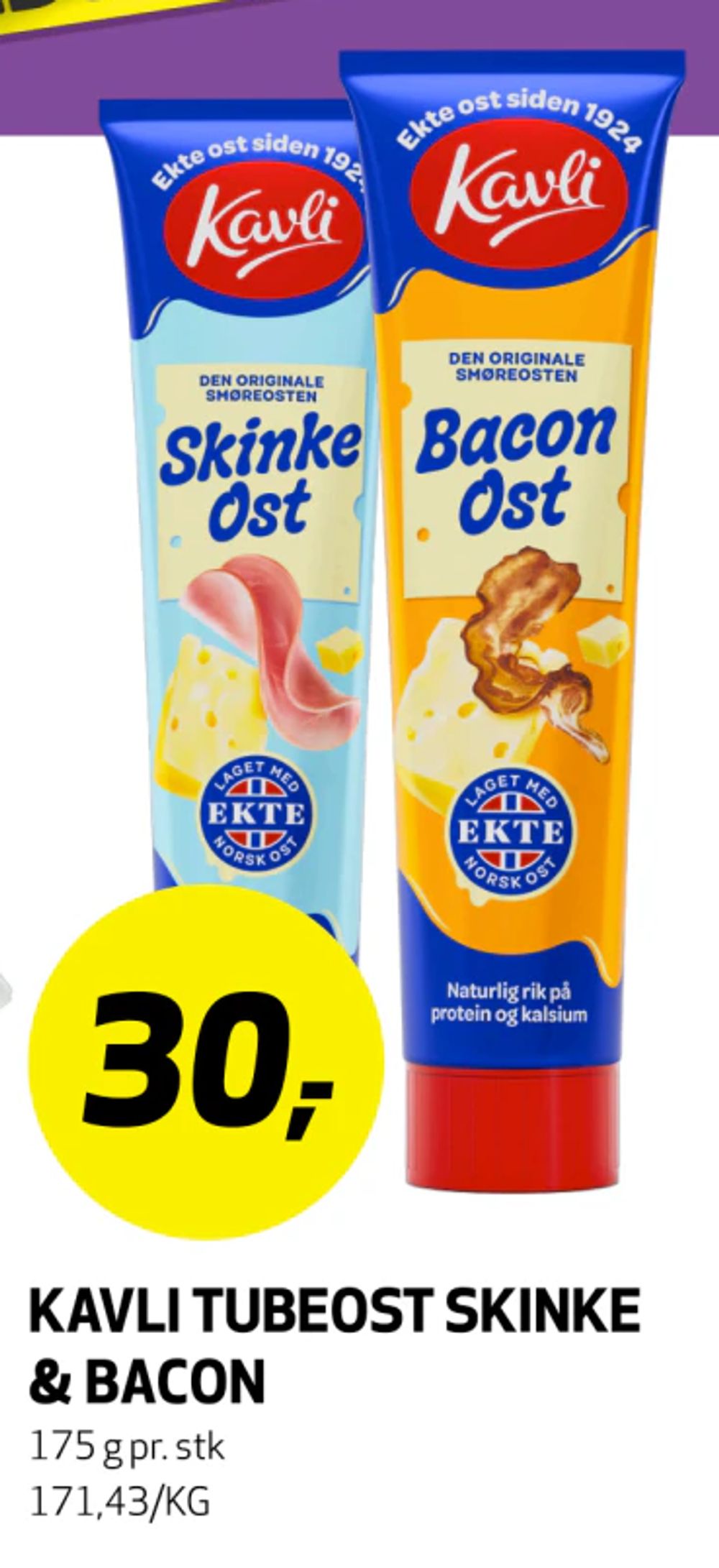 Kavli Tubeost Skinke & Bacon