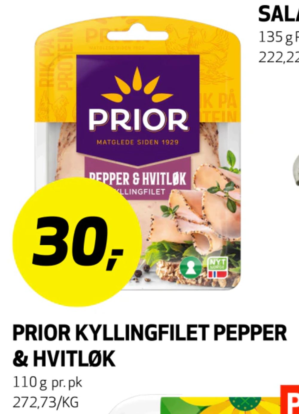 Prior Kyllingfilet Pepper & Hvitløk