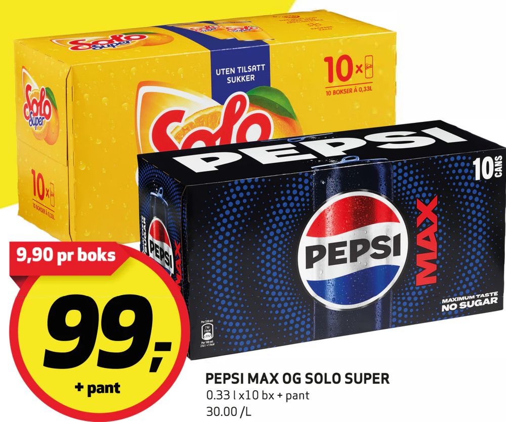 Pepsi Max og Solo Super