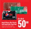 Royal Pilsner eller Classic, Faxe Kondi eller Pepsi Max