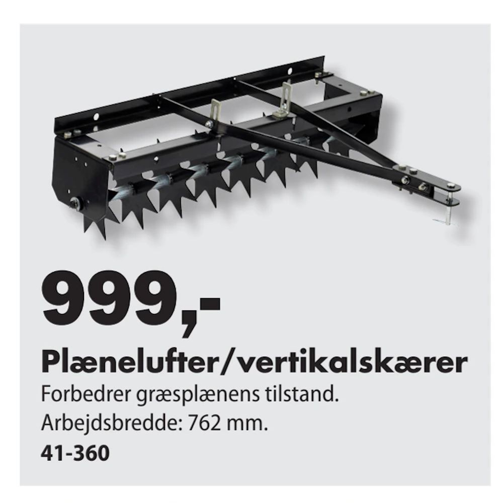 Tilbud på Plænelufter/vertikalskærer fra Biltema til 999 kr.