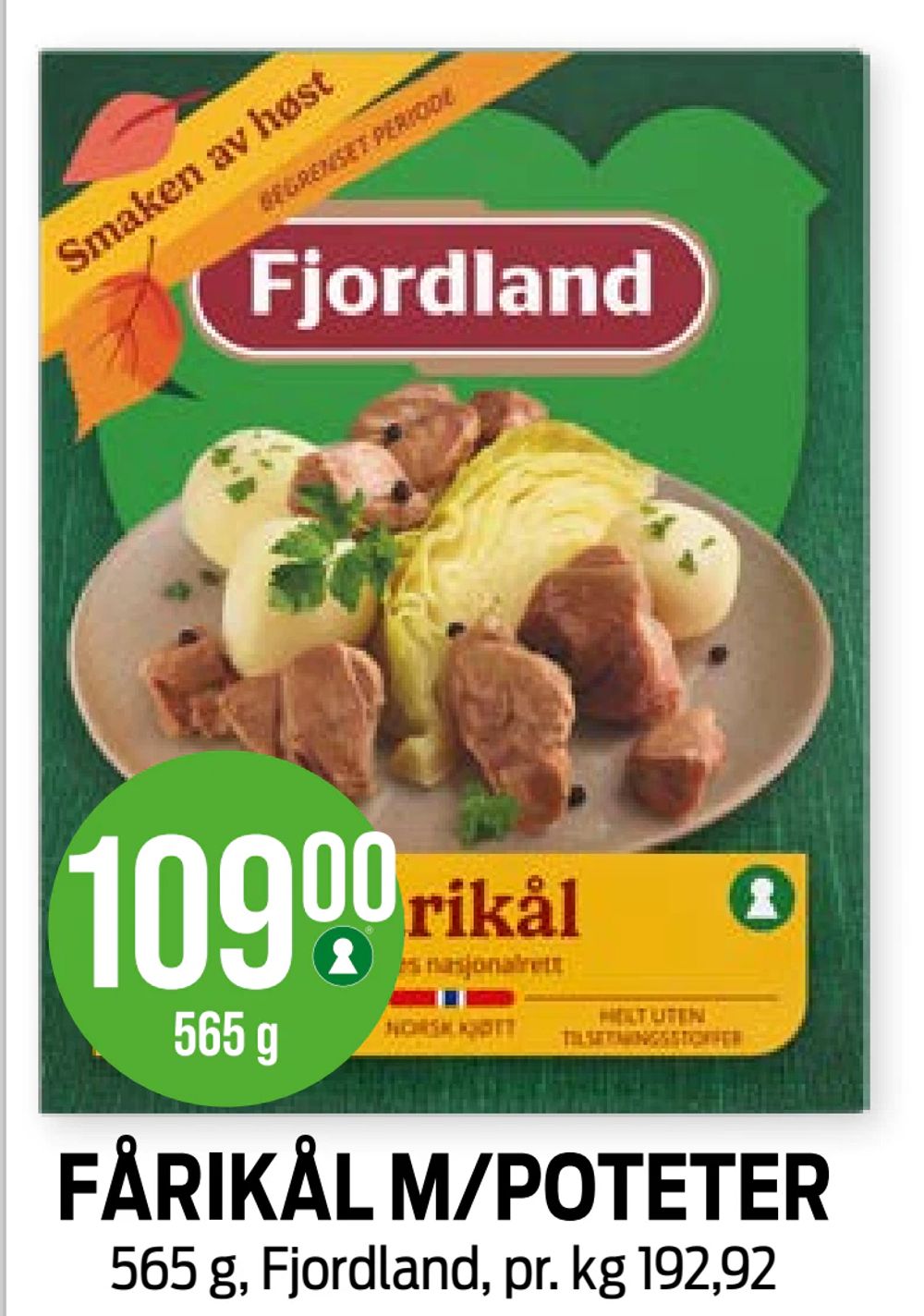 Fårikål M/Poteter