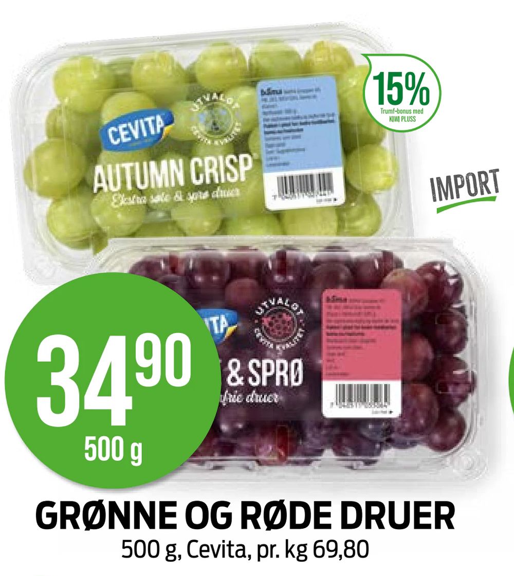 Grønne og Røde Druer