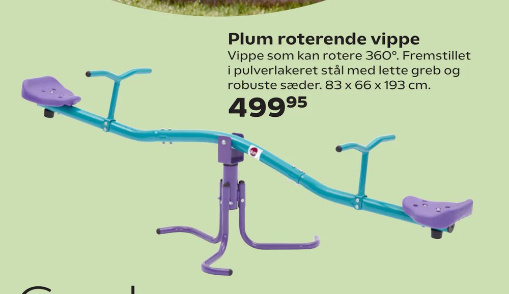 Tilbud på Plum roterende vippe fra Coop.dk til 499,95 kr.