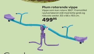 Plum roterende vippe