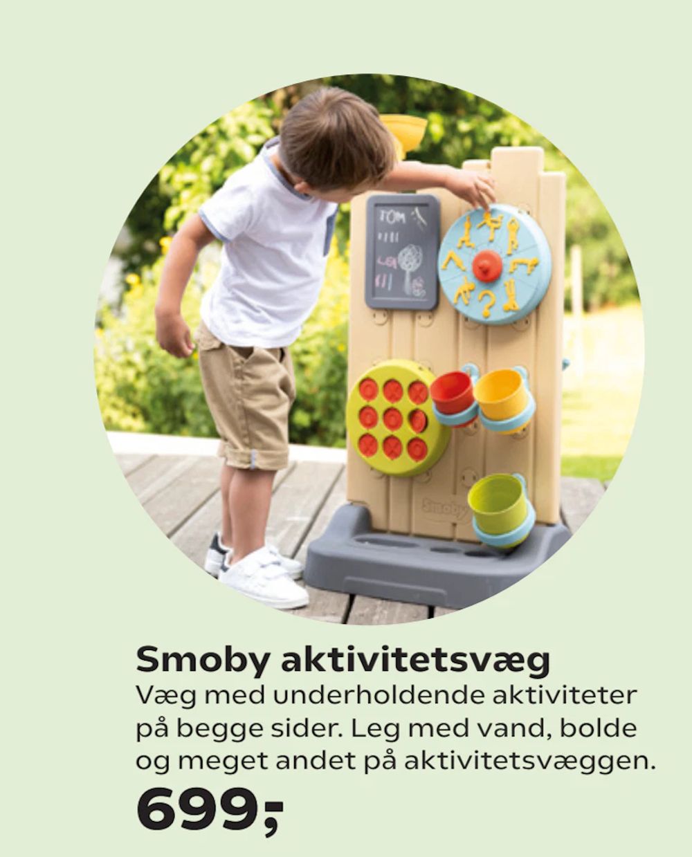 Tilbud på Smoby aktivitetsvæg fra Coop.dk til 699 kr.
